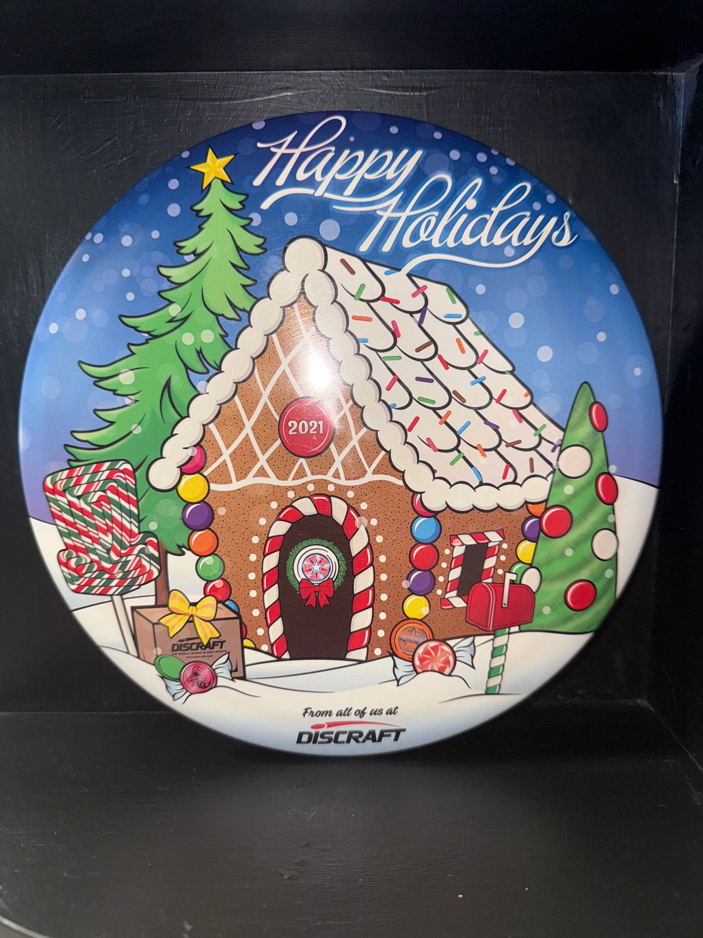 Unthrown Discraft “Happy Holidays” 2021 Supercolor Buzzz 177+g