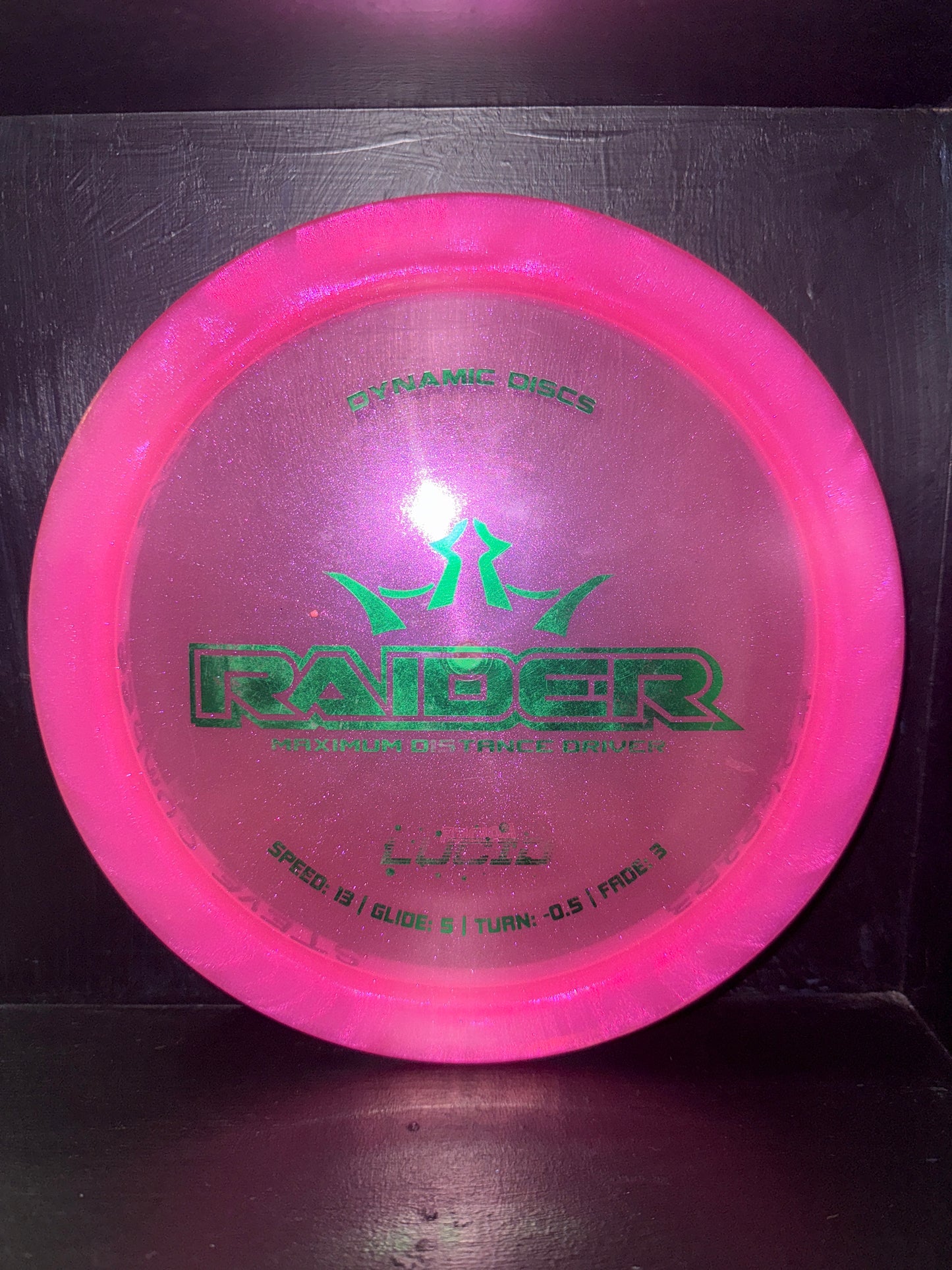 Used & Inked Dynamic Discs LUCID-ICE GLIMMER Raider 171g