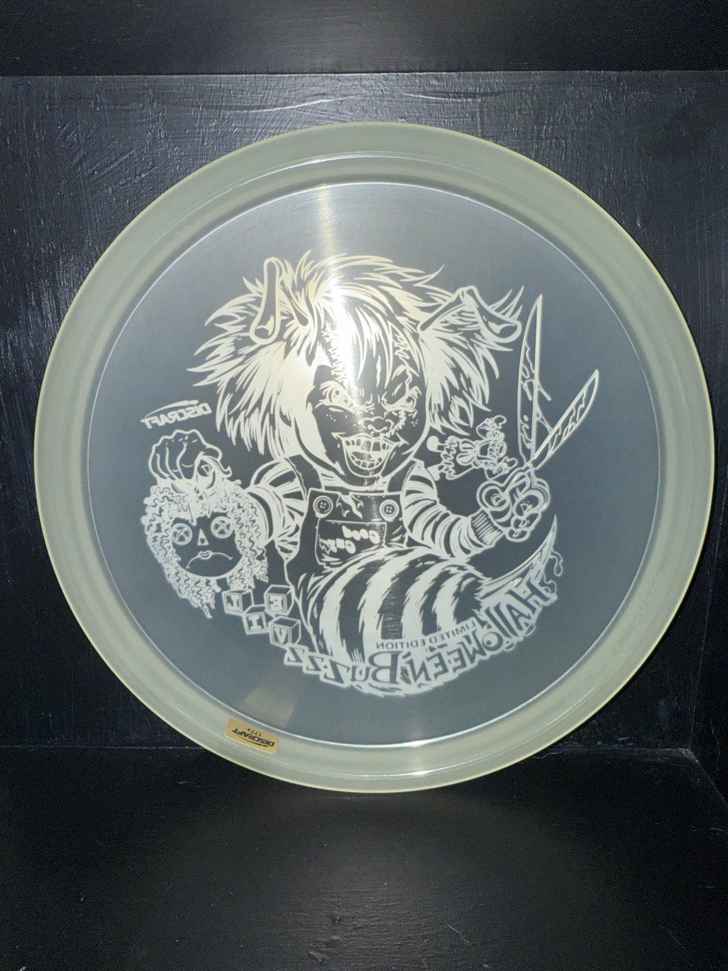 Unthrown Discraft Z Glo Limited Edition Chucky Halloween Buzzz 177+g
