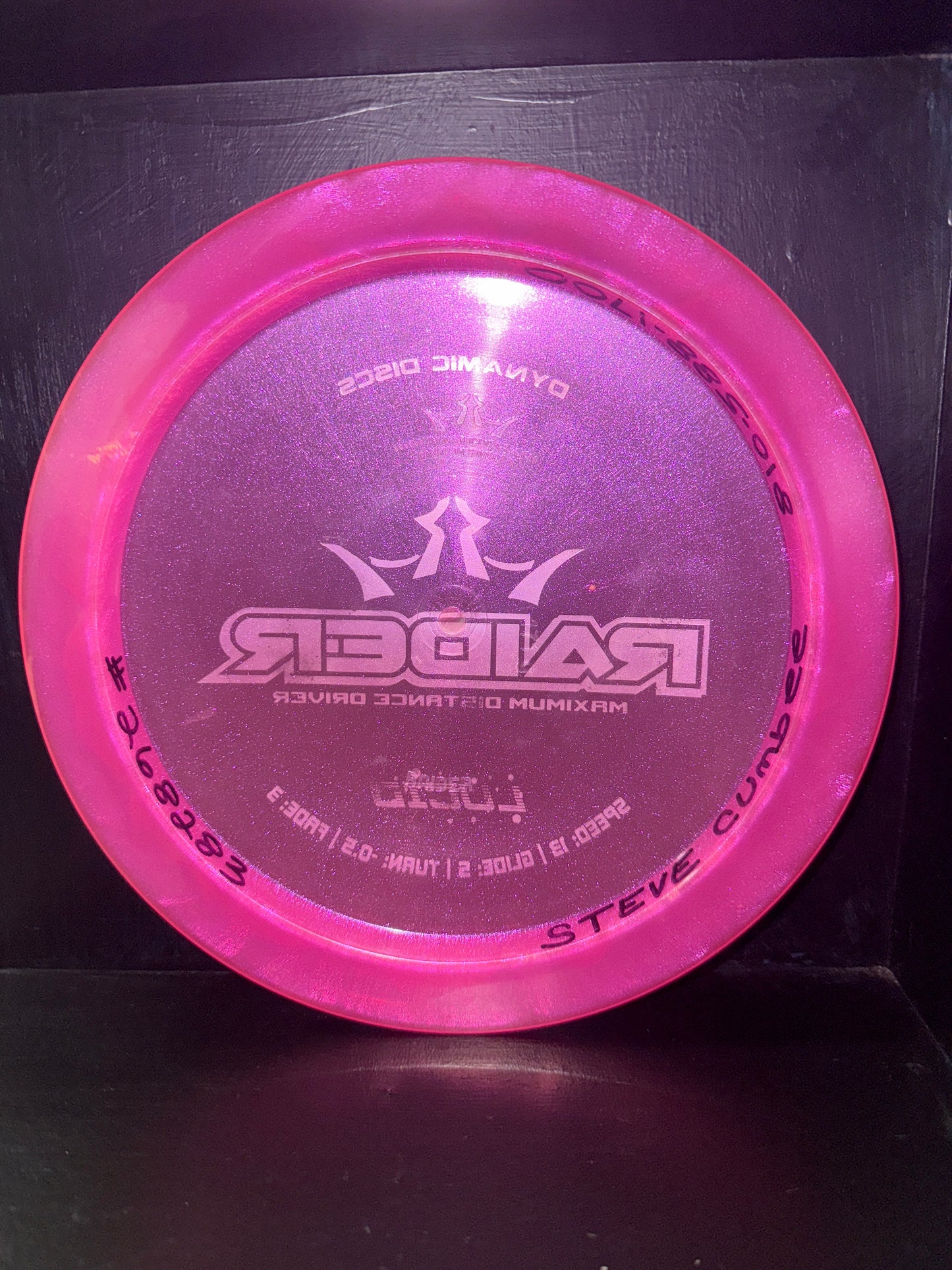 Used & Inked Dynamic Discs LUCID-ICE GLIMMER Raider 171g