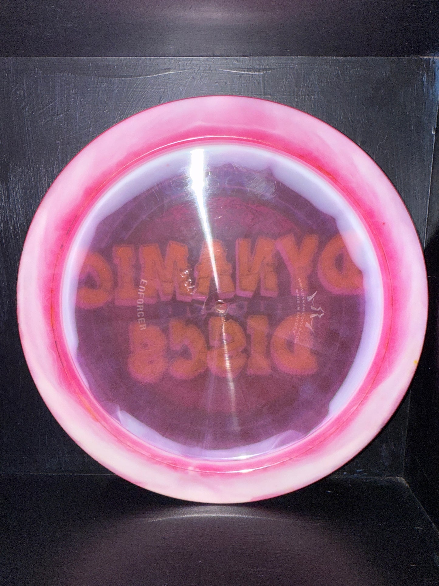 Unthrown & Dyed Dynamic Discs Lucid Ice Orbit Enforcer 173g Distance Driver