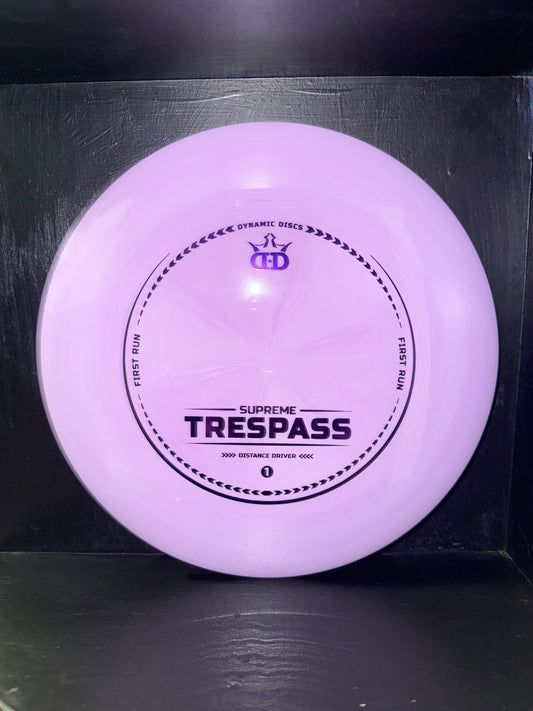 Used Dynamic Discs First Run Supreme Trespass 172g