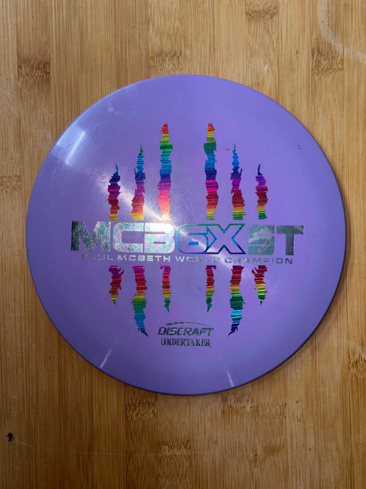 Used Discraft Paul McBeth 6x ESP Undertaker 173-174g