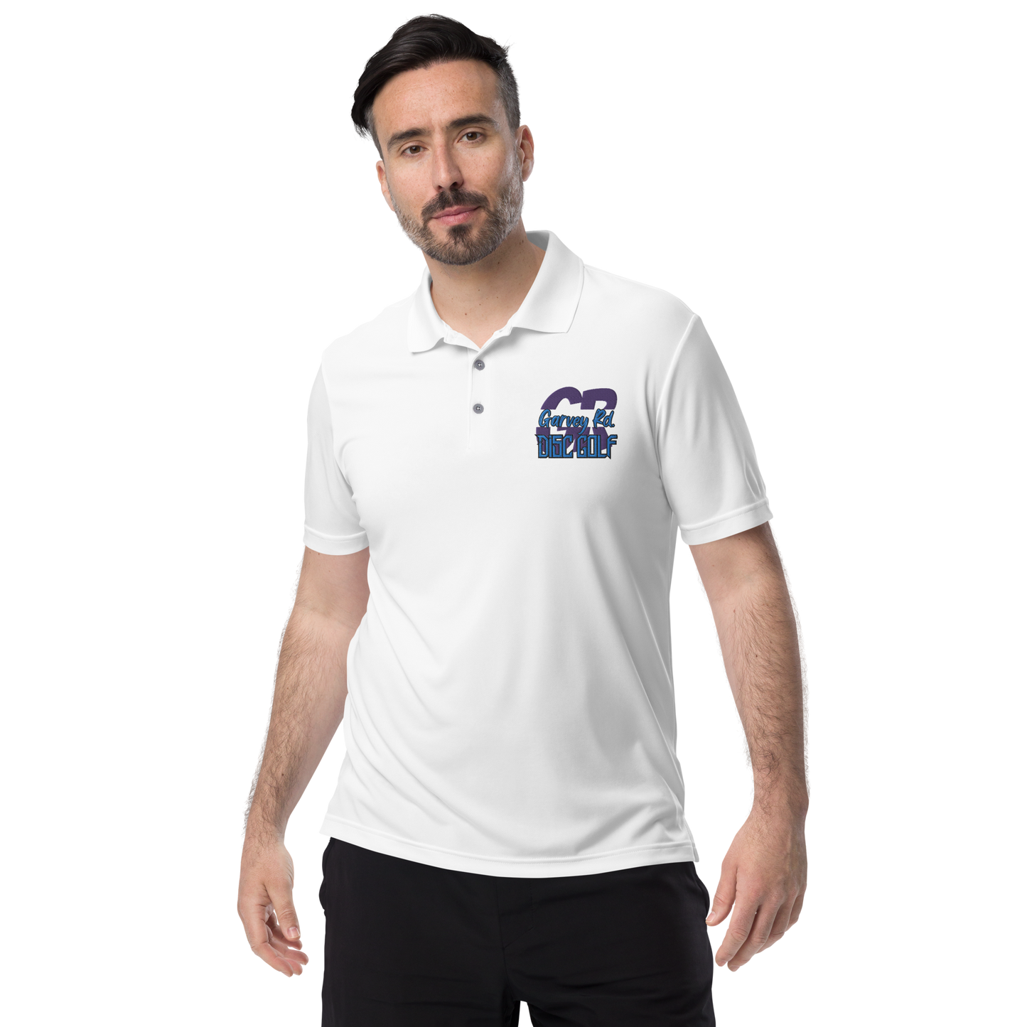 Garvey Rd. Disc Golf Adidas Performance Polo Shirt