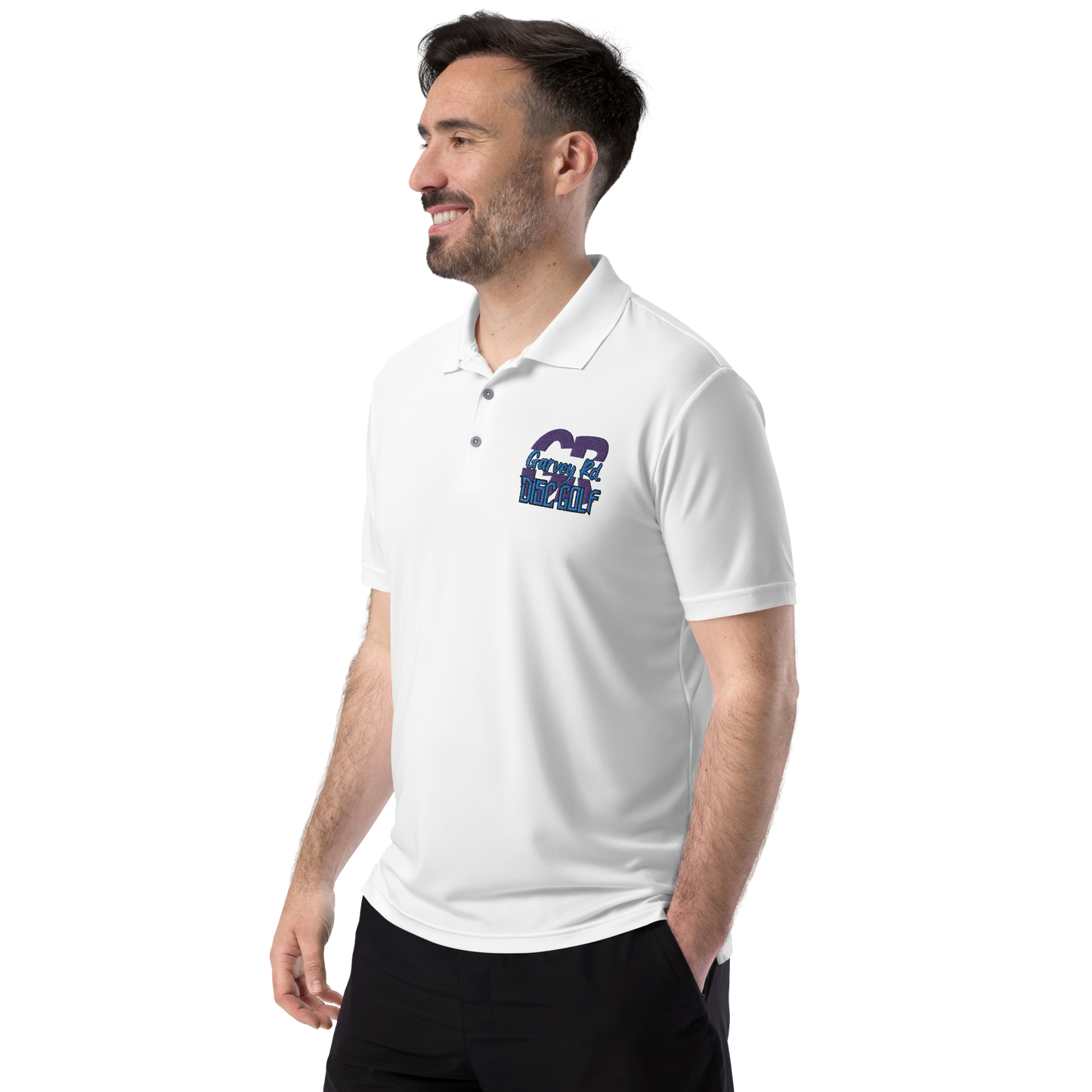 Garvey Rd. Disc Golf Adidas Performance Polo Shirt