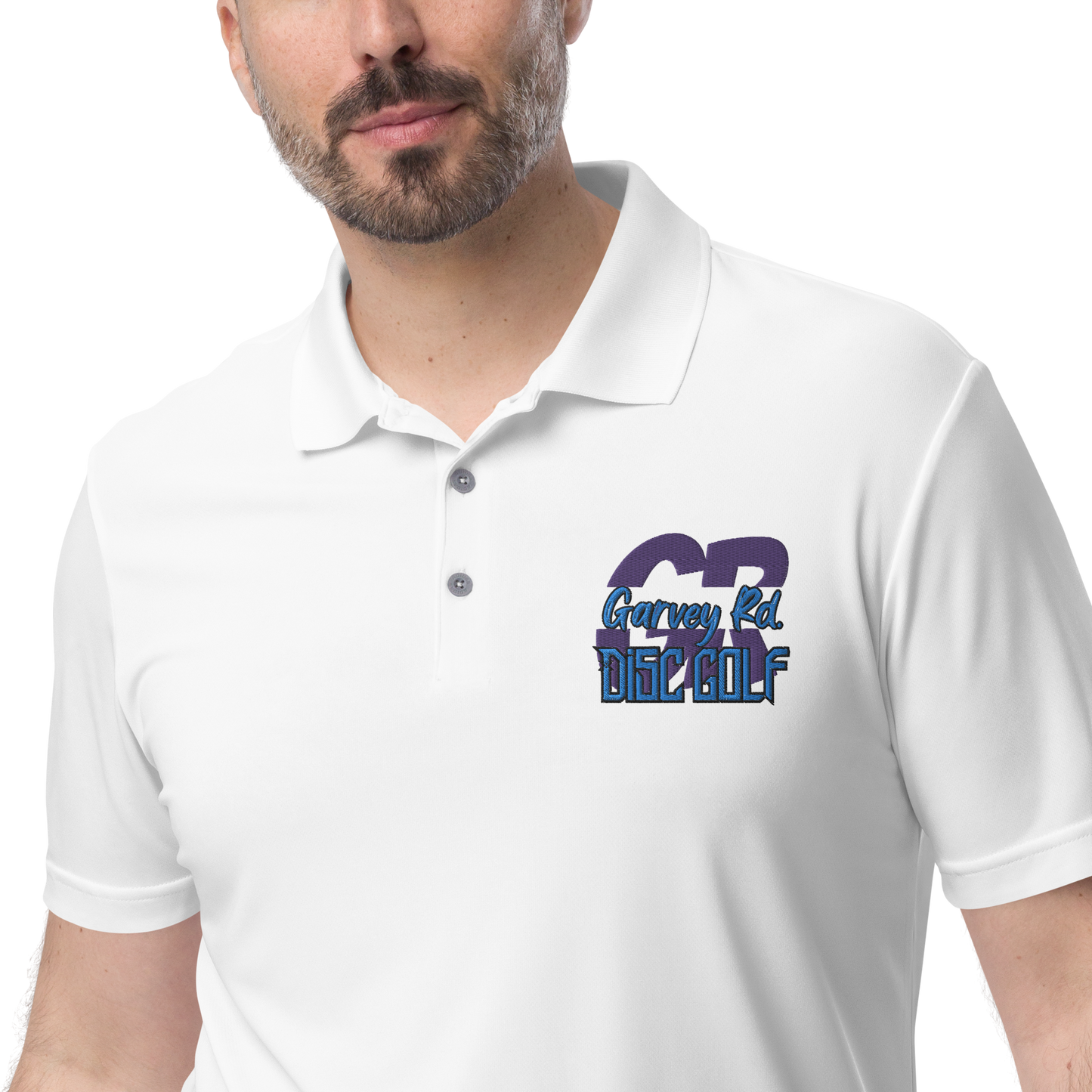 Garvey Rd. Disc Golf Adidas Performance Polo Shirt