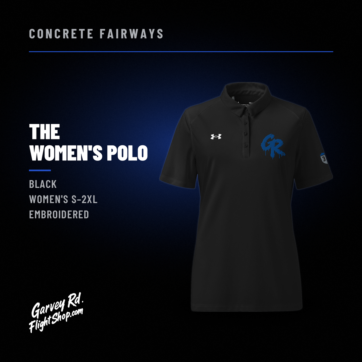 Concrete Fairways women's polo – hero