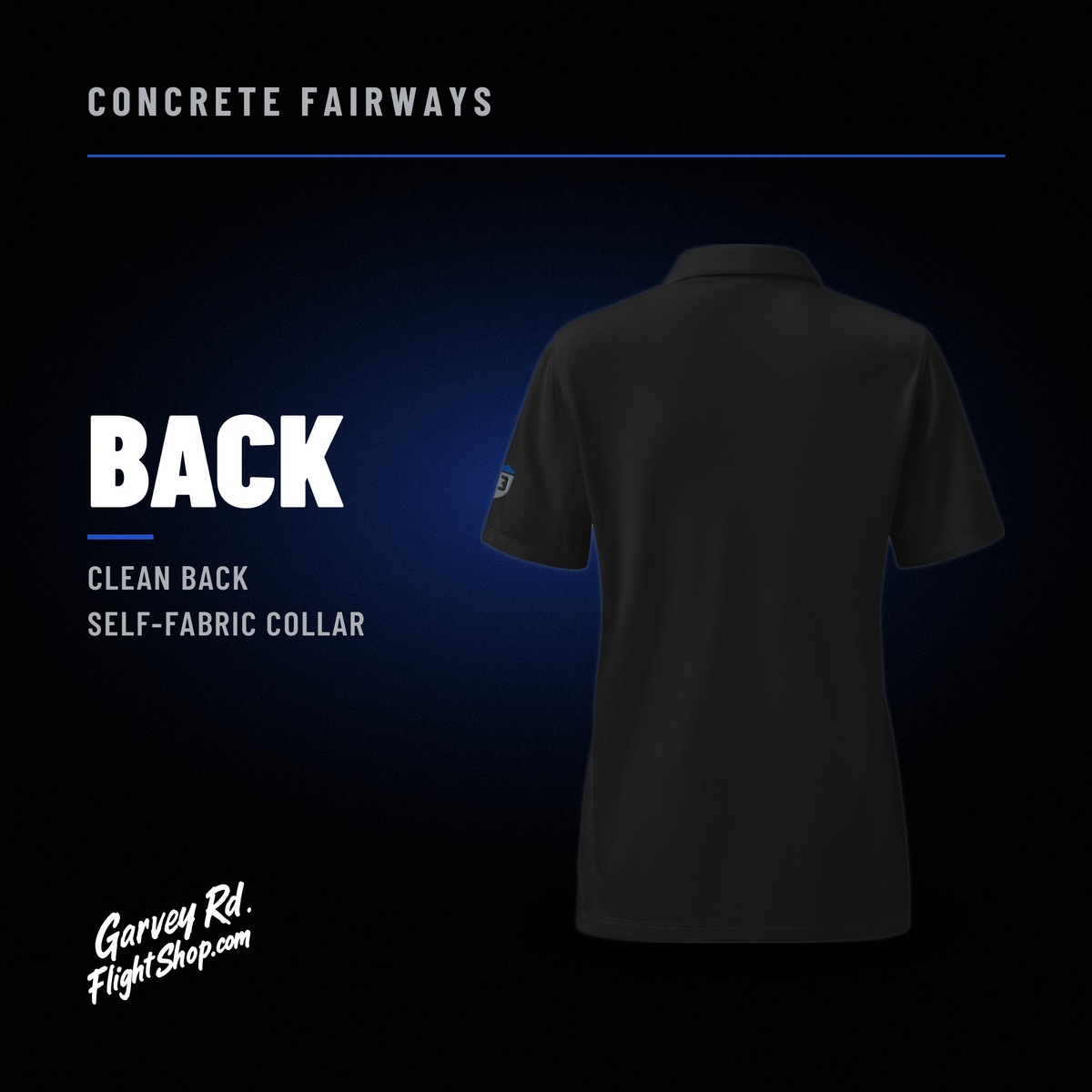 Concrete Fairways women's polo – back