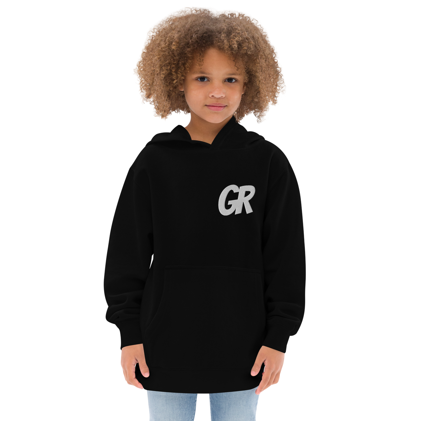 Embroidered "GR" Kids fleece hoodie