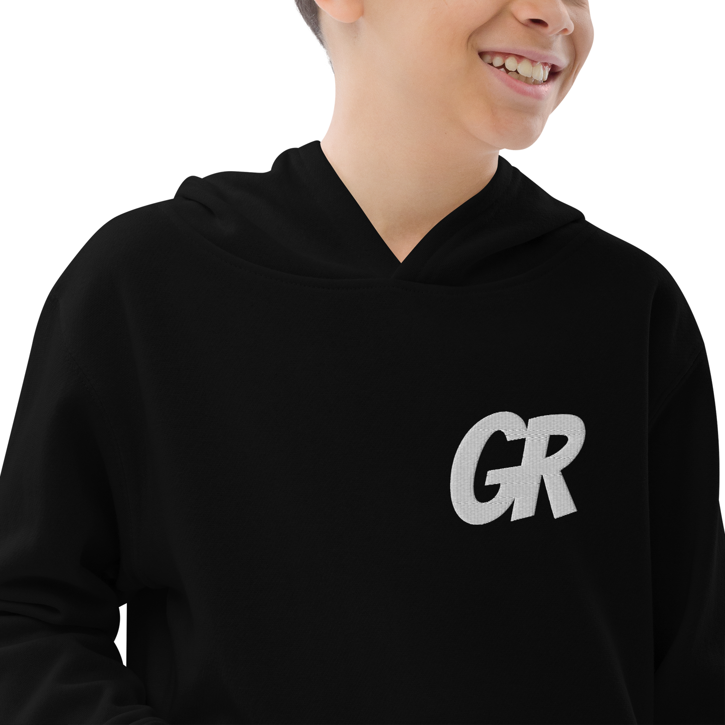 Embroidered "GR" Kids fleece hoodie