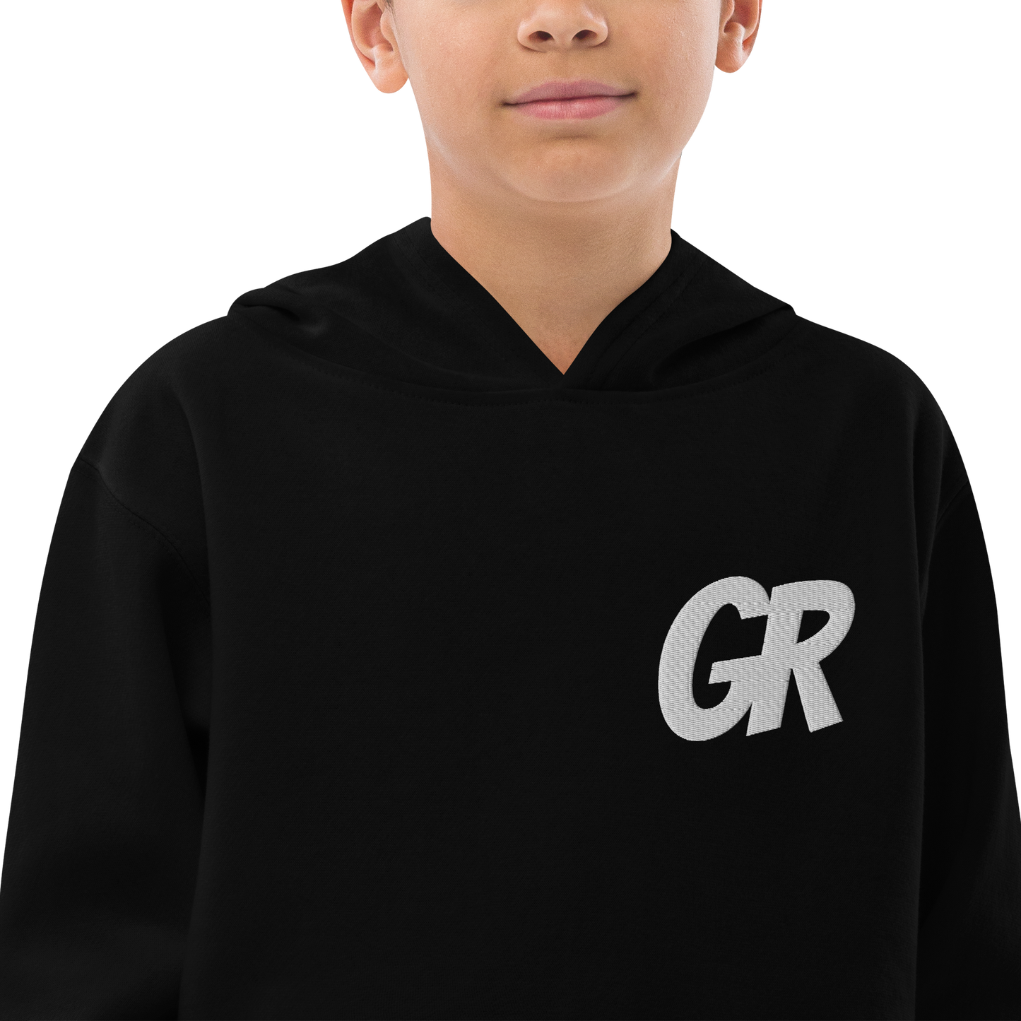 Embroidered "GR" Kids fleece hoodie