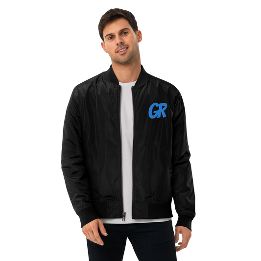 Garvey Rd. Disc Golf Premium Recycled Bomber Jacket