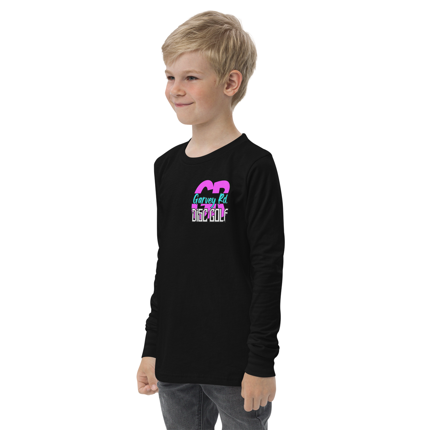 Garvey Rd. Disc Golf Youth long sleeve tee